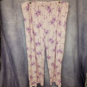 Disney Primark Pink Angel Stitch Comfy Lounge Pant Pajamas